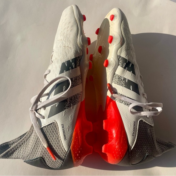 adidas PREDATOR FREAK.3 TURF SOCCER CLEATS, Men’s Size 5, Cloud White /Solar Red - Picture 8 of 12